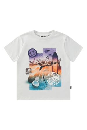 white cotton tshirt MOLO KIDS | 1S25A2033815